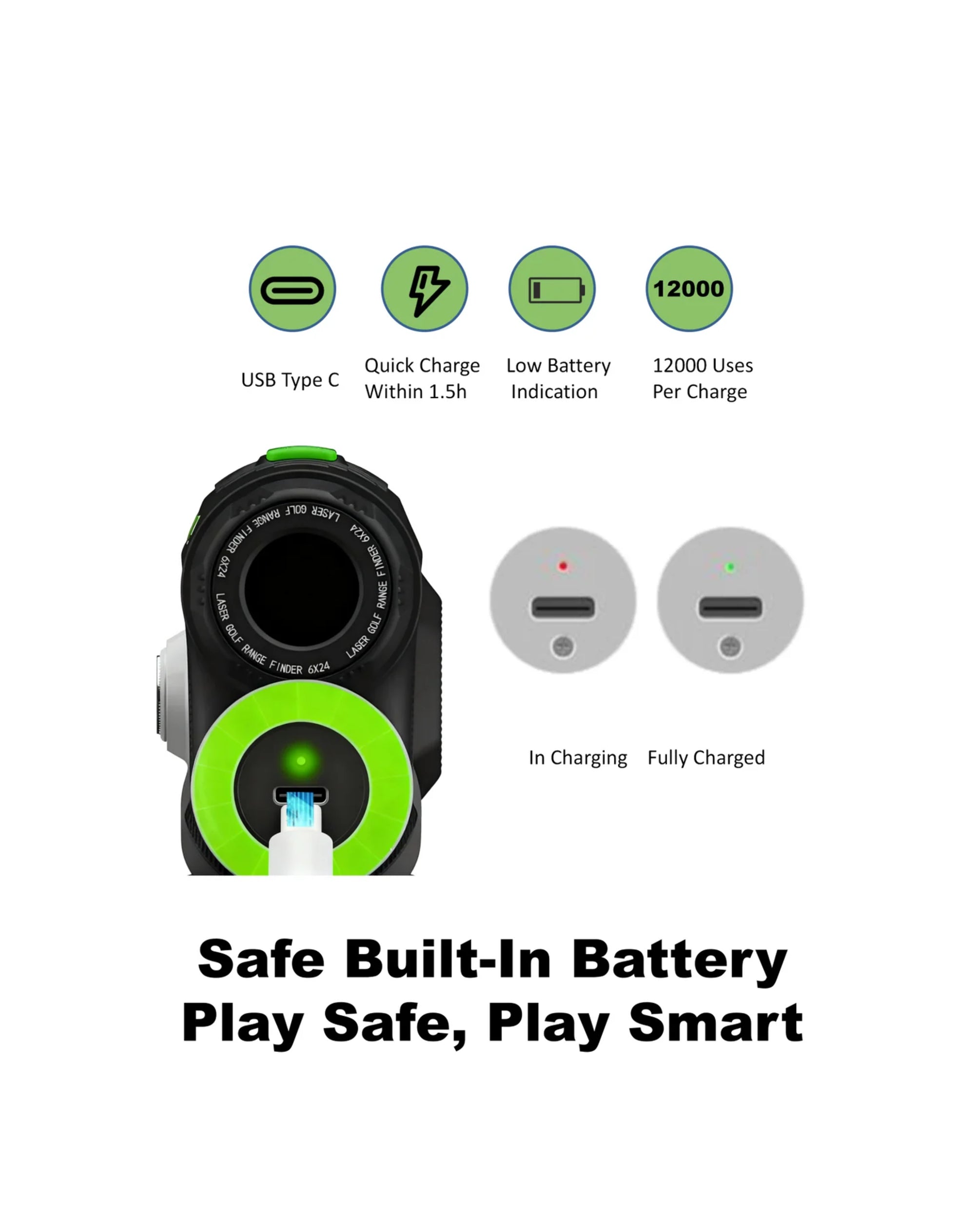 Easygreen HD Pro+ Golfkikare – Avståndsmätare 1200m med Slope-thumbmail-4