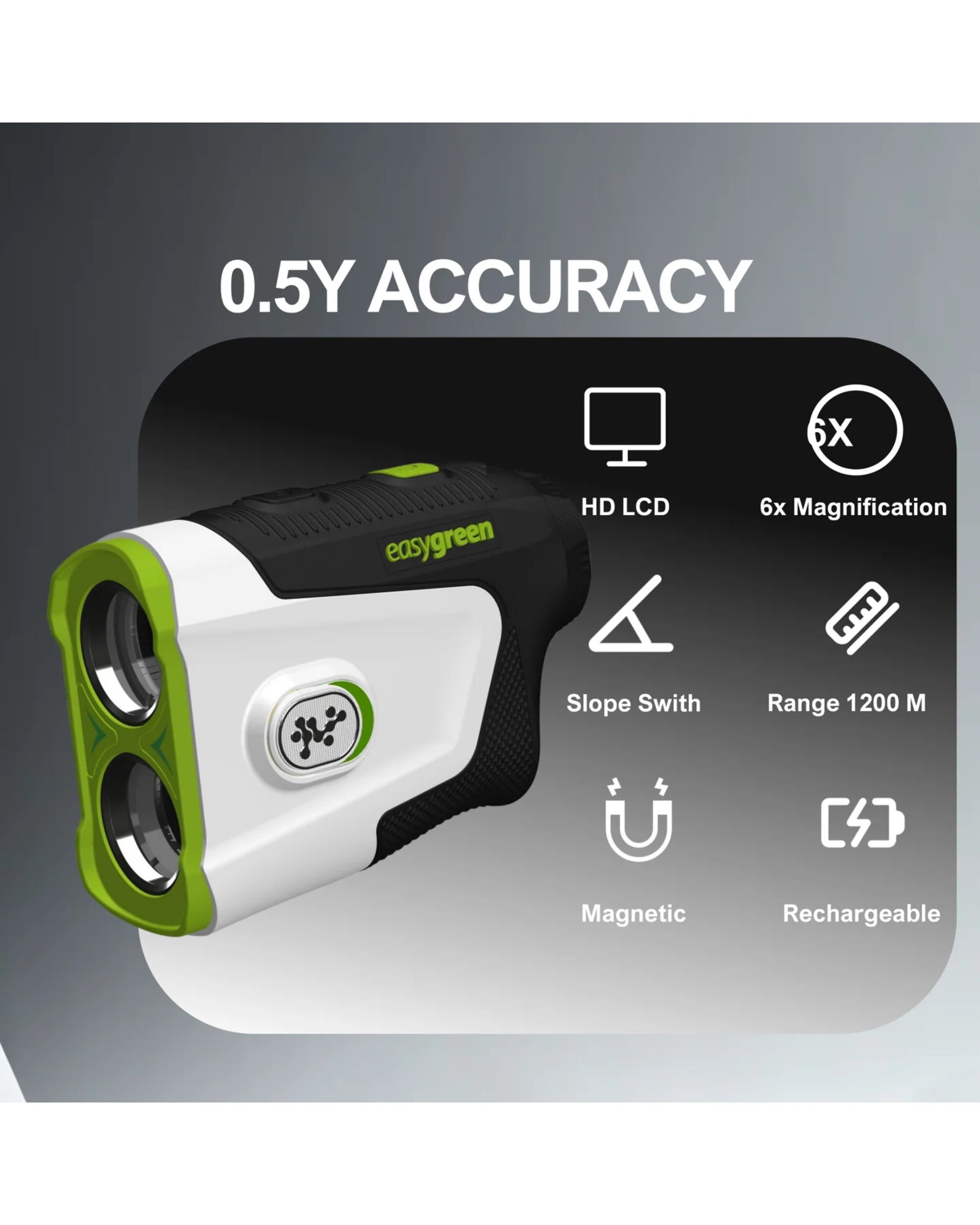 Easygreen HD Pro+ Golfkikare – Avståndsmätare 1200m med Slope-thumbmail-3